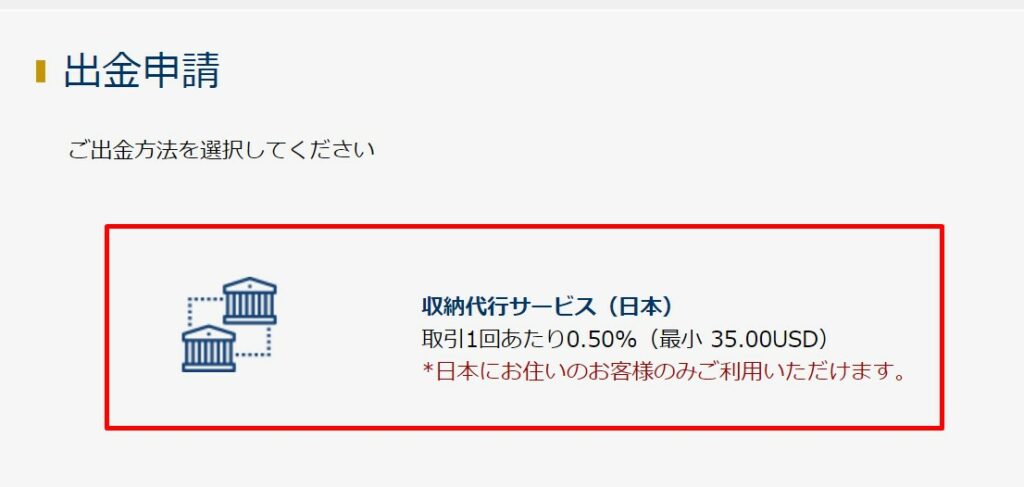 アイウォレット代行サービス出金方法